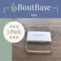 5 pack of clear BoutBase Mini pocket boutonniere holders for kids floral designs