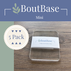 5 pack of clear BoutBase Mini pocket boutonniere holders for kids floral designs